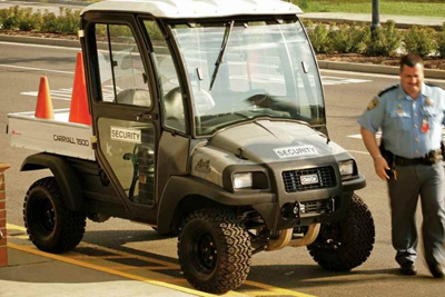 Carrito de golf para vigilancia